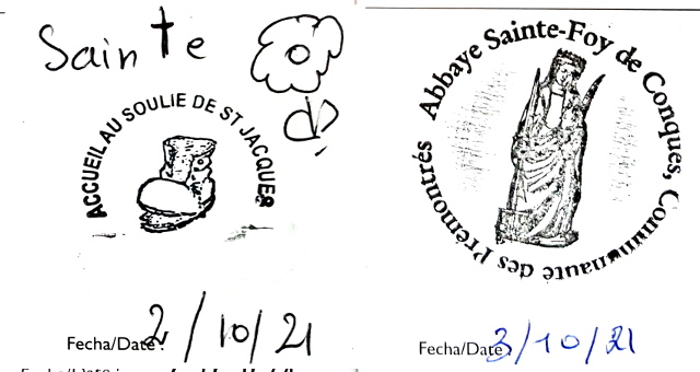 Pilgrim stamps