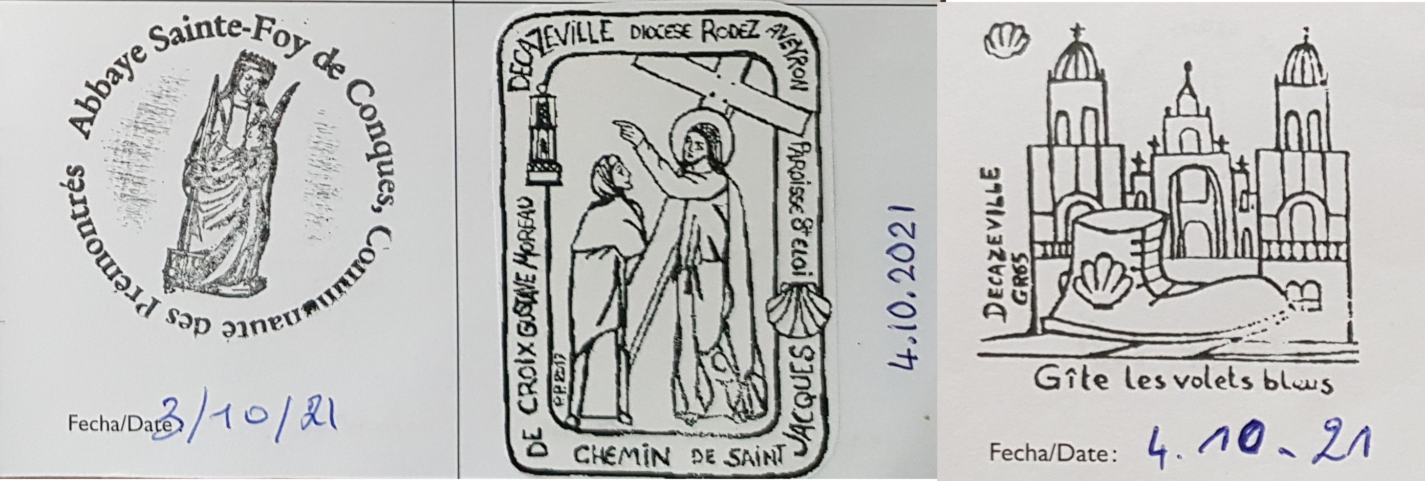 Pilgrim stamps