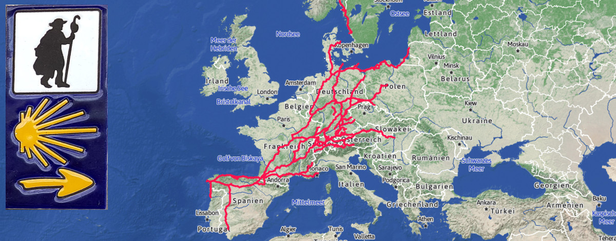 Pilgrim ways in Europe